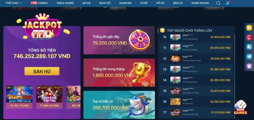 Bảng cấp độ VIP và yêu cầu